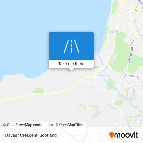 Davaar Crescent map
