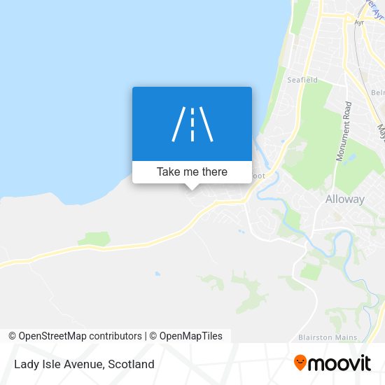 Lady Isle Avenue map