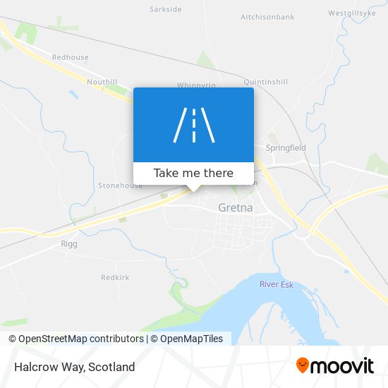 Halcrow Way map