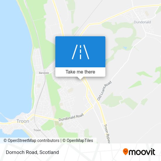 Dornoch Road map