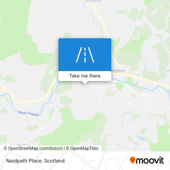 Neidpath Place map