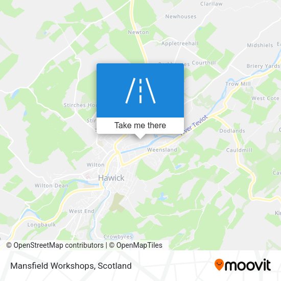 Mansfield Workshops map