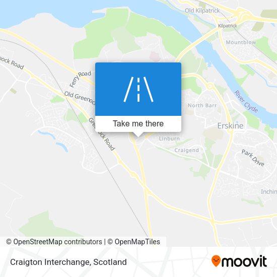Craigton Interchange map