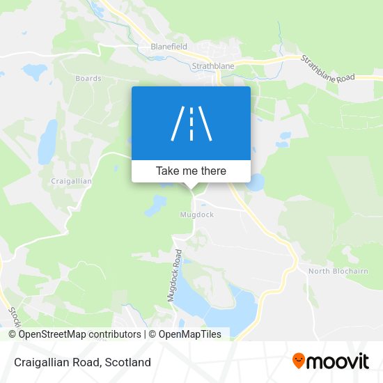 Craigallian Road map
