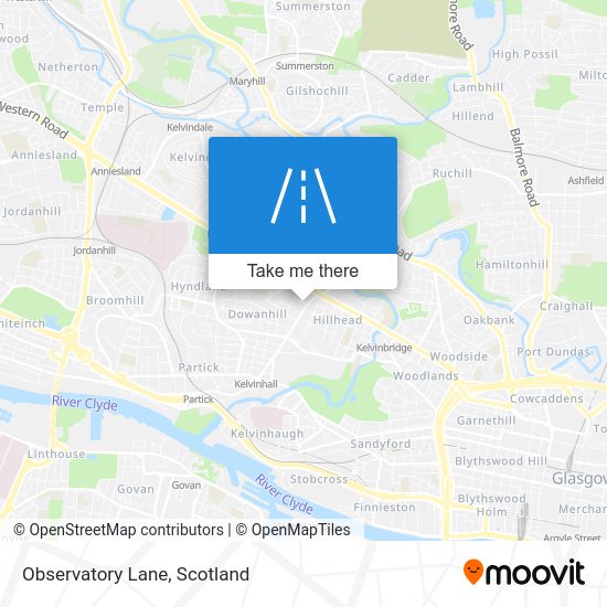 How to get to Observatory Lane in Scotland by Bus, Light rail or Train?