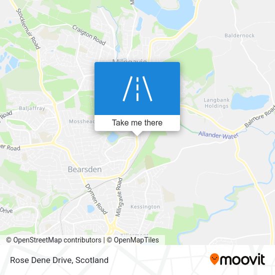 Rose Dene Drive map
