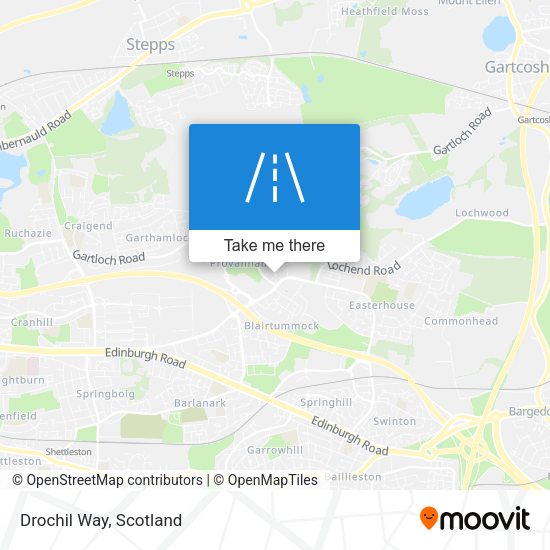 Drochil Way map