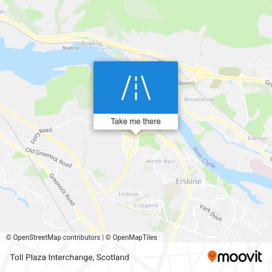Toll Plaza Interchange map