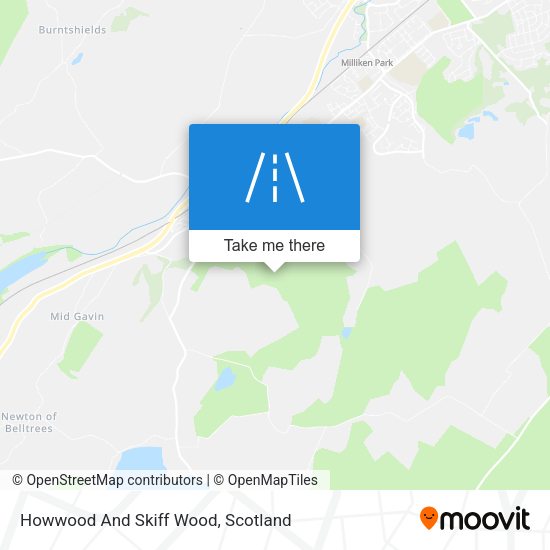 Howwood And Skiff Wood map