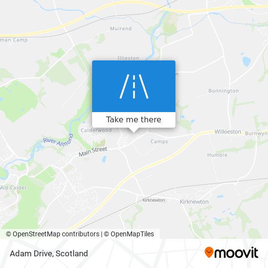 Adam Drive map