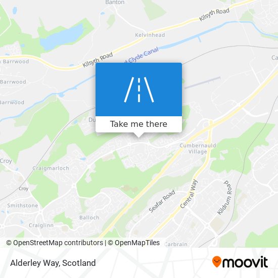 Alderley Way map