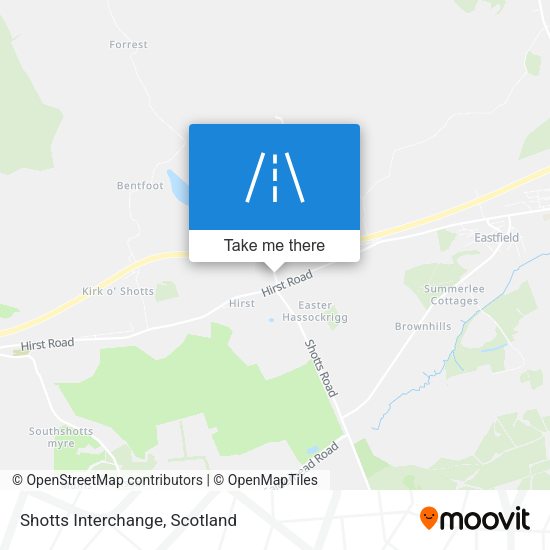 Shotts Interchange map