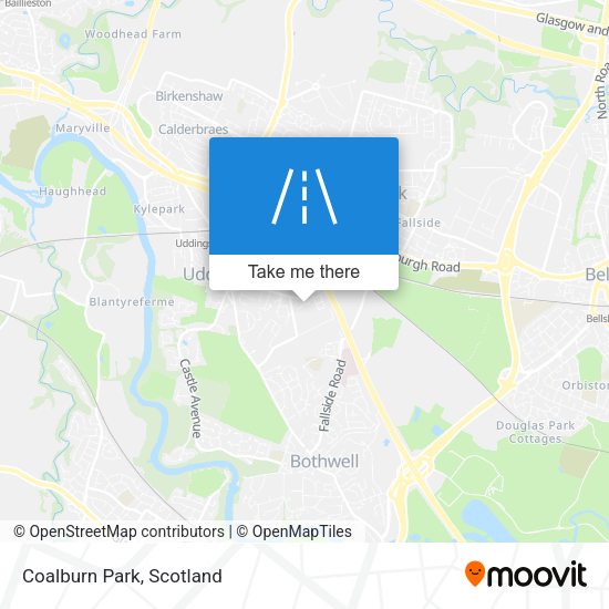 How to get to Coalburn Park, Uddingston by bus or train?
