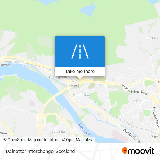 Dalnottar Interchange map