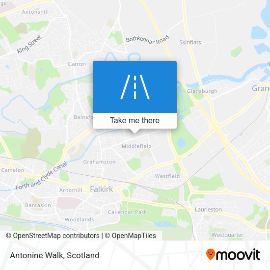 Antonine Walk map