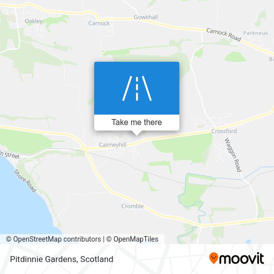 Pitdinnie Gardens map