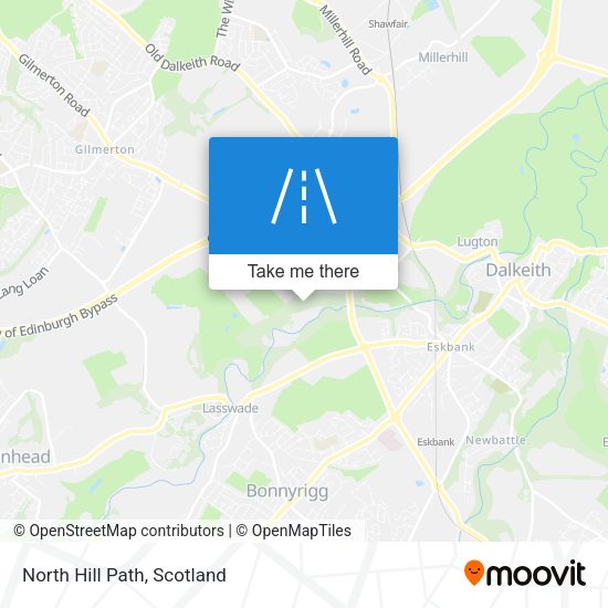 North Hill Path map