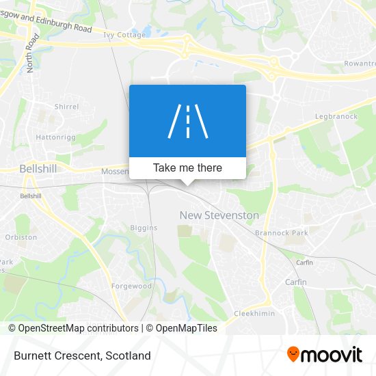 Burnett Crescent map