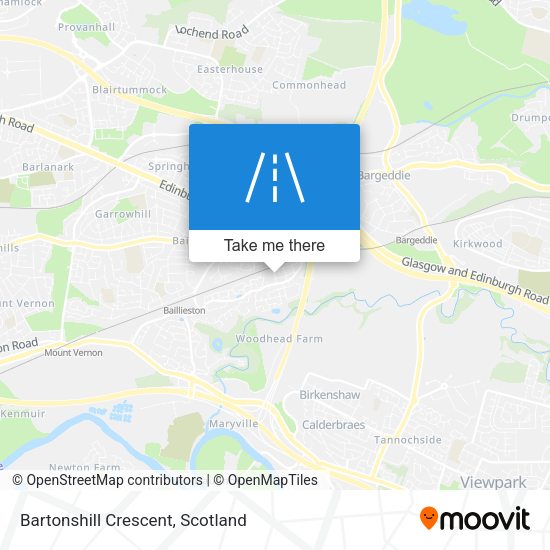 Bartonshill Crescent map