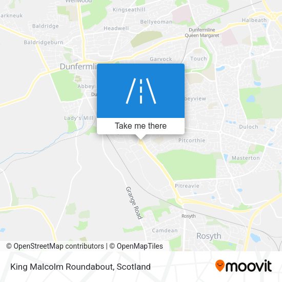 King Malcolm Roundabout map