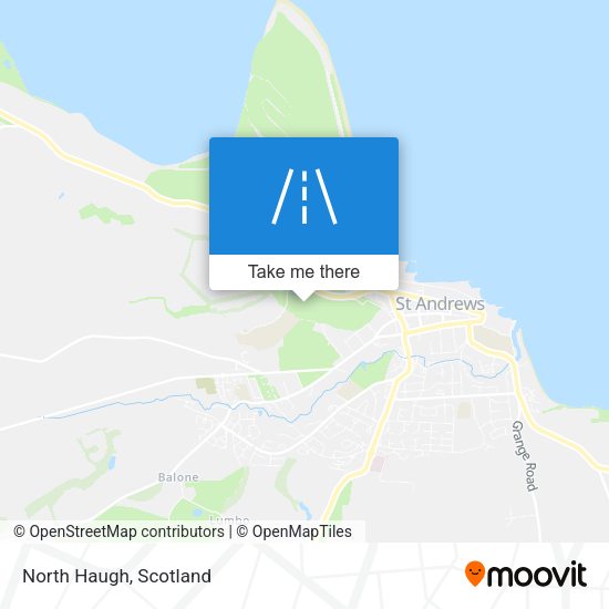 North Haugh map