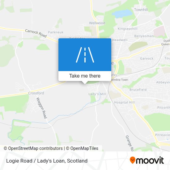 Logie Road / Lady's Loan map
