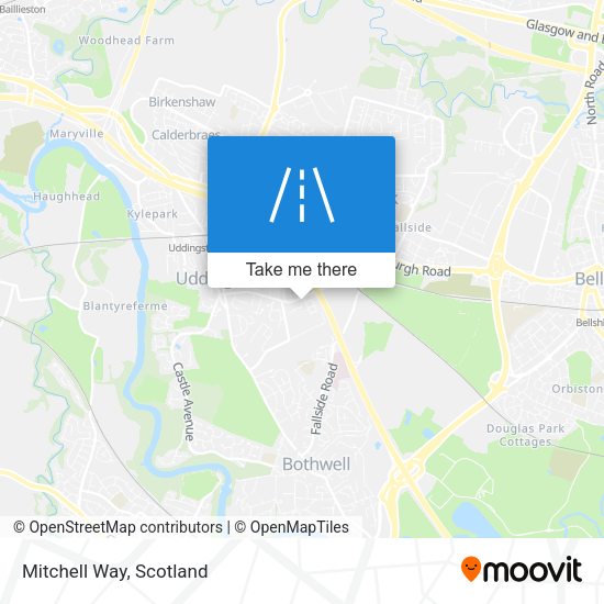 Mitchell Way map