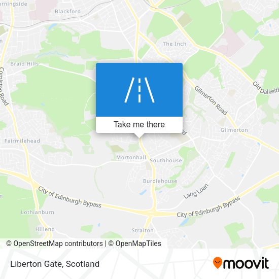 Liberton Gate map
