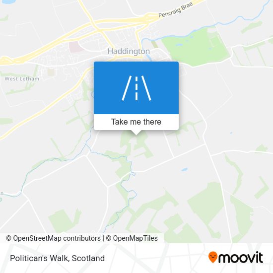 Politican's Walk map