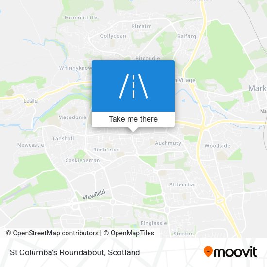 St Columba's Roundabout map