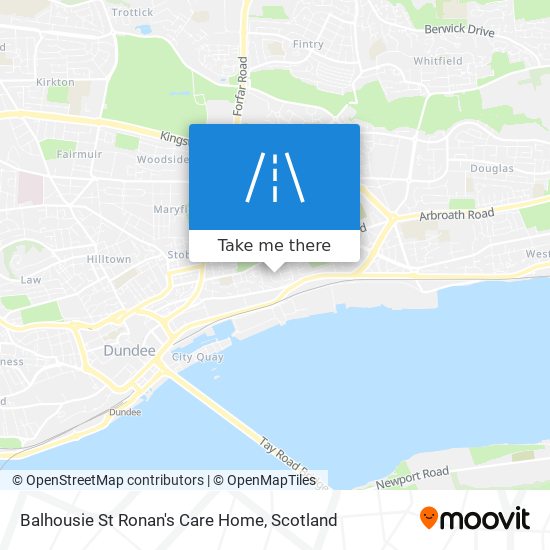 Balhousie St Ronan's Care Home map