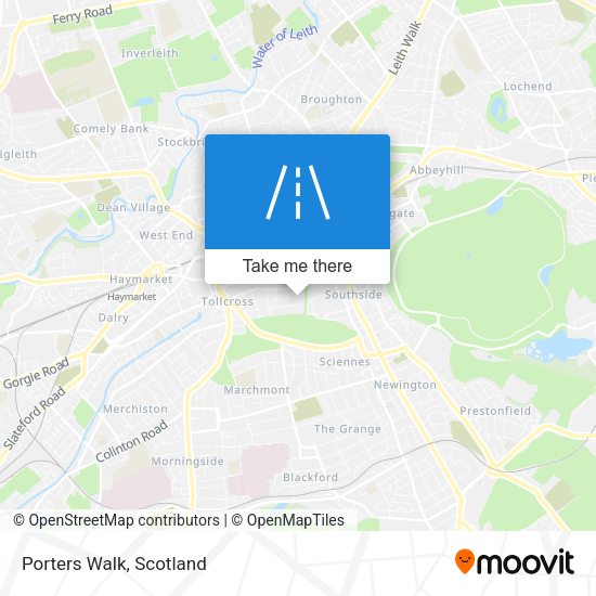 Porters Walk map