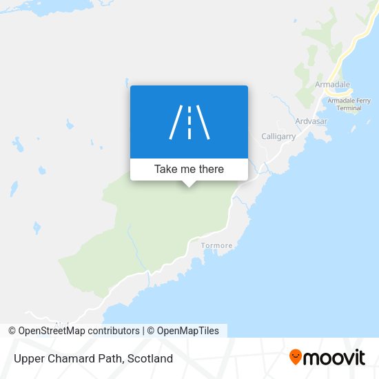 Upper Chamard Path map