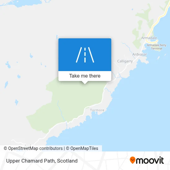 Upper Chamard Path map