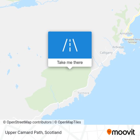 Upper Camard Path map