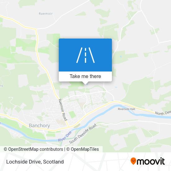 Lochside Drive map