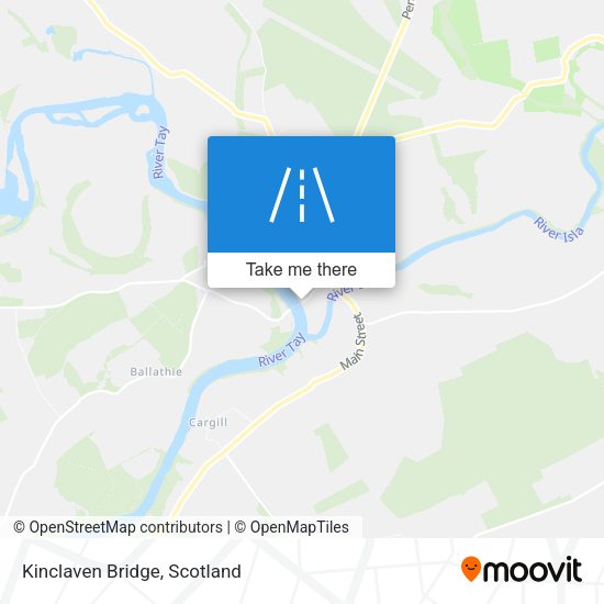 Kinclaven Bridge map
