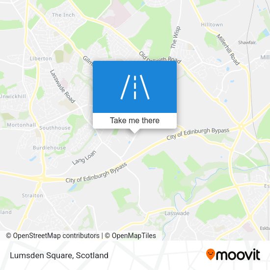 Lumsden Square map