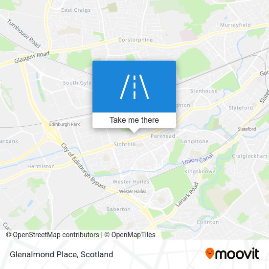 Glenalmond Place map