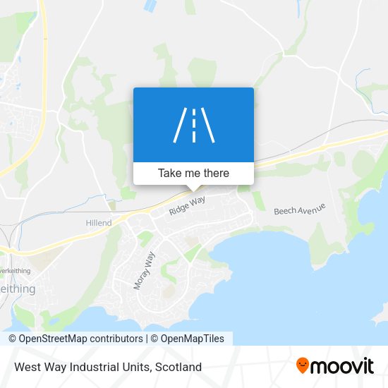 West Way Industrial Units map