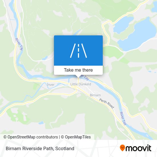 Birnam Riverside Path map