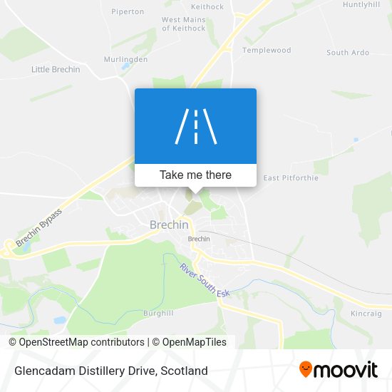 Glencadam Distillery Drive map