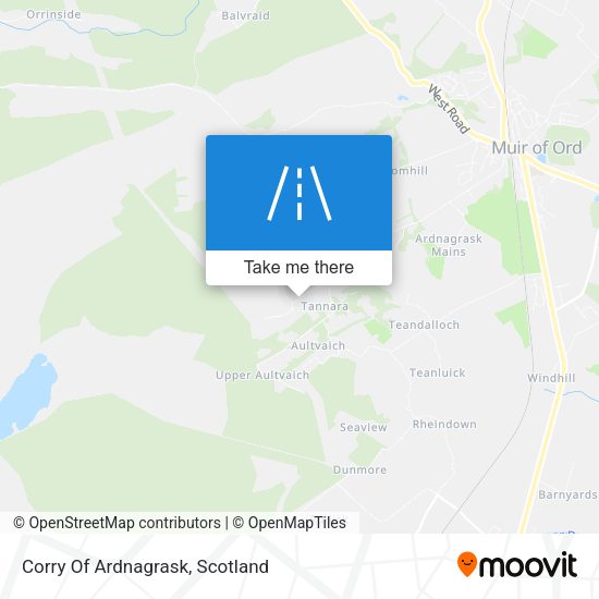 Corry Of Ardnagrask map