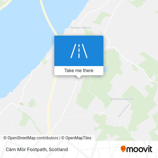 Càrn Mòr Footpath map