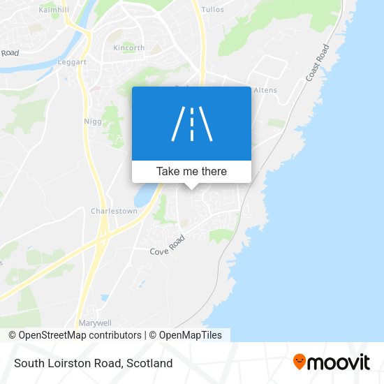 South Loirston Road map