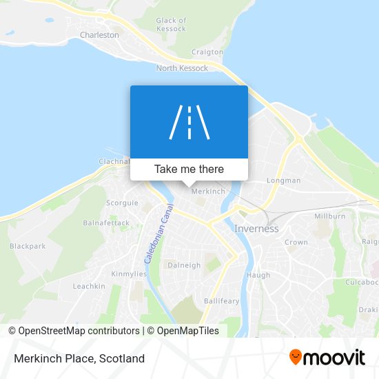 Merkinch Place map