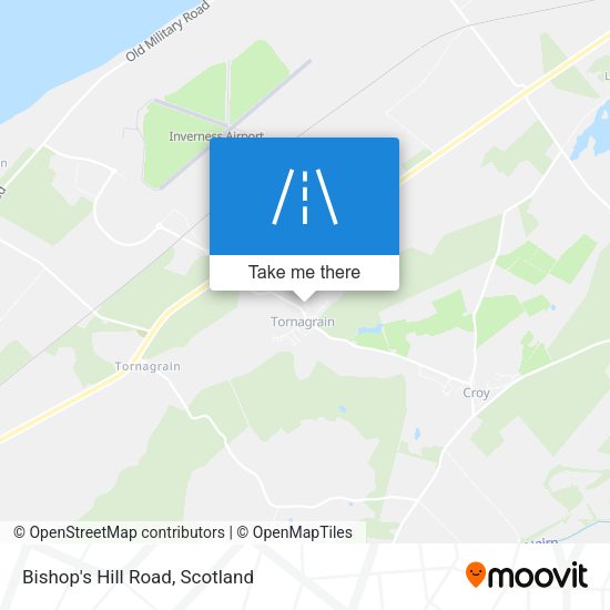 Bishop's Hill Road map