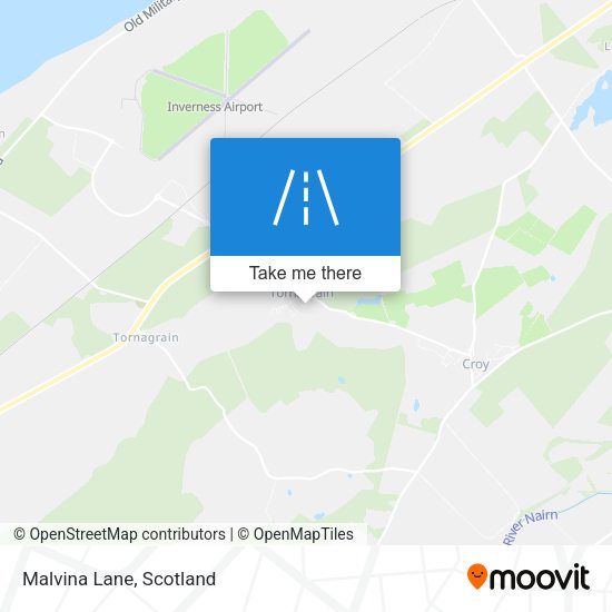Malvina Lane map