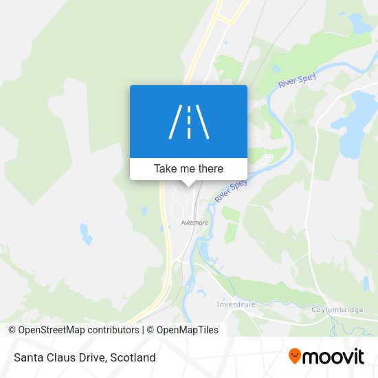 Santa Claus Drive map