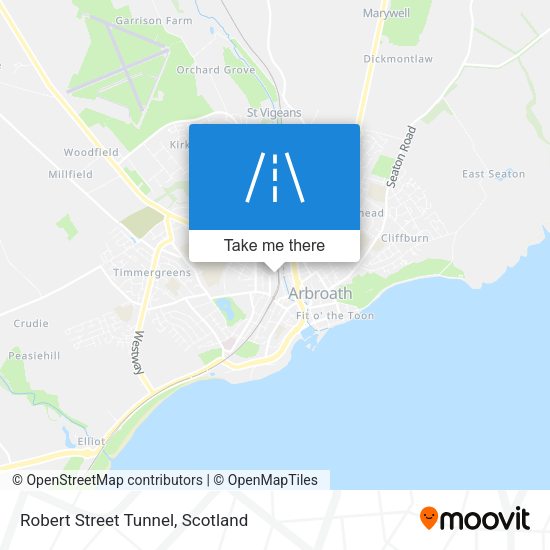 Robert Street Tunnel map